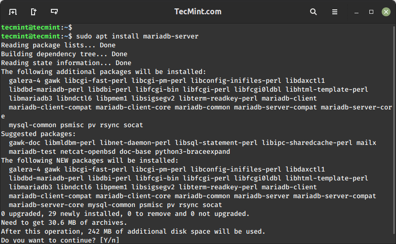 Installa MariaDB su Debian