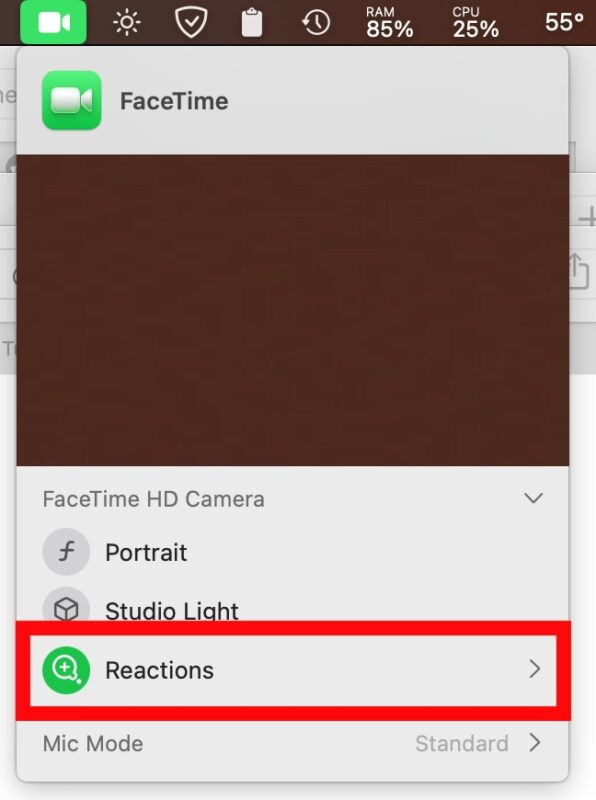 Come disattivare i gesti FaceTime Reaction su Mac e come riattivarli