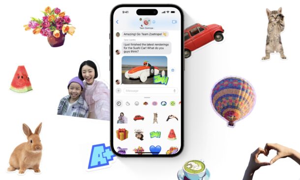 Adesivi nei Messaggi su iPhone