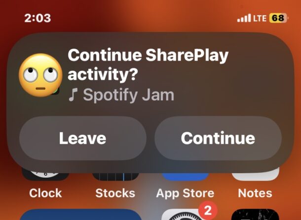 Come disattivare completamente SharePlay su iPhone per fermare questo tipo di fastidiosi popup sull'iPhone