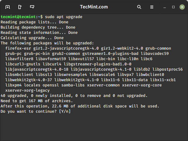 Aggiorna il sistema Debian