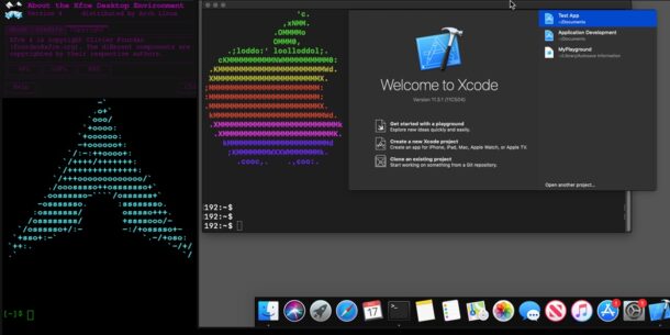 È possibile utilizzare Docker-OSX Mac VM su Linux o Windows