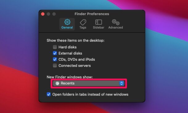 Come impostare la cartella predefinita del Finder in MacOS