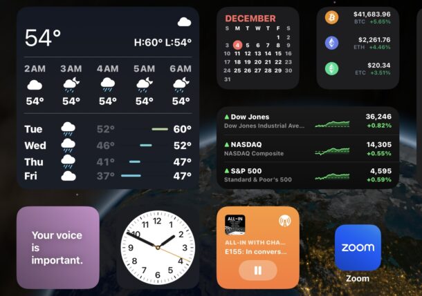 Aggiungi widget agli stack su iPhone e iPad