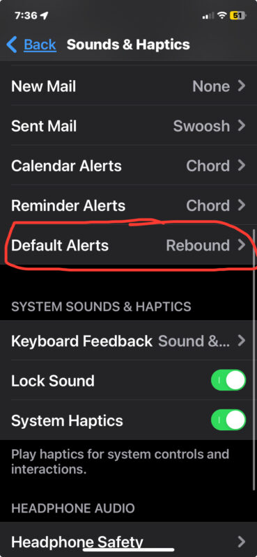 Come modificare il suono di notifica predefinito su iPhone