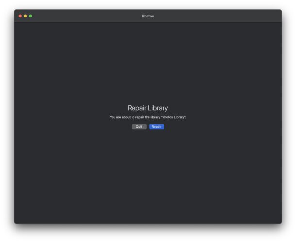 Ripara la libreria di foto su Mac