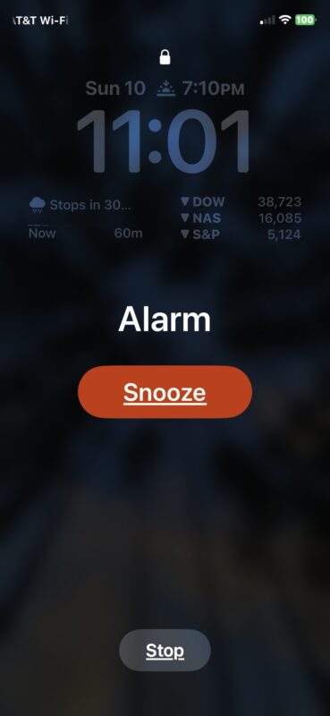 La sveglia dell'iPhone si spegnerà automaticamente dopo 15 minuti