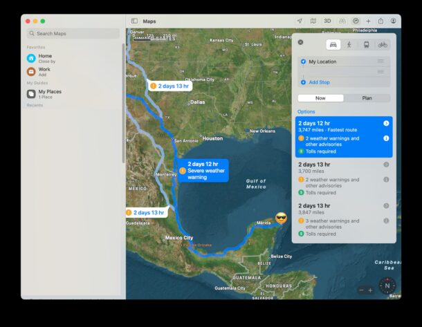 Utilizzo di Dov'è e di Apple Maps per ottenere indicazioni stradali per raggiungere qualcuno all'estero