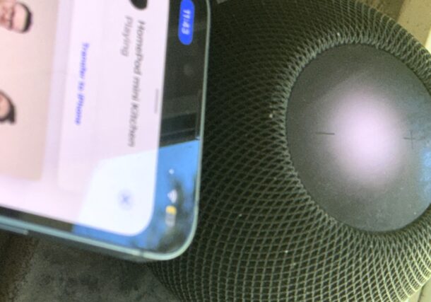 Riproduci musica da iPhone a HomePod con un gesto di prossimità