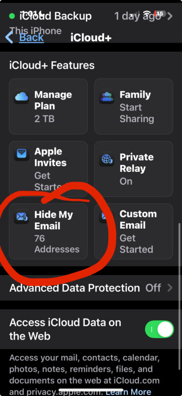 Come trovare nascondere la mia email su iPhone o iPad