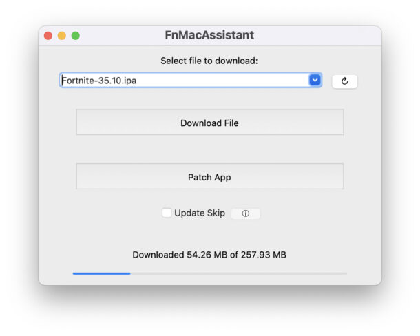 Scarica Fortnite sul Mac e quindi utilizzando FnMacassistant per riparare anche l'app Fortnite