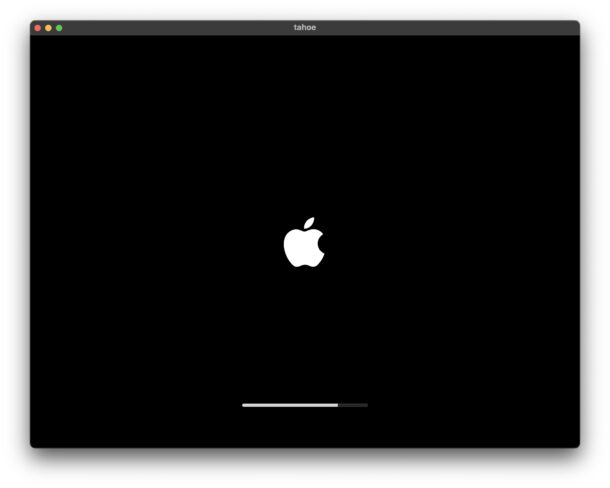 Avvio di macos tahoe vm in crosta