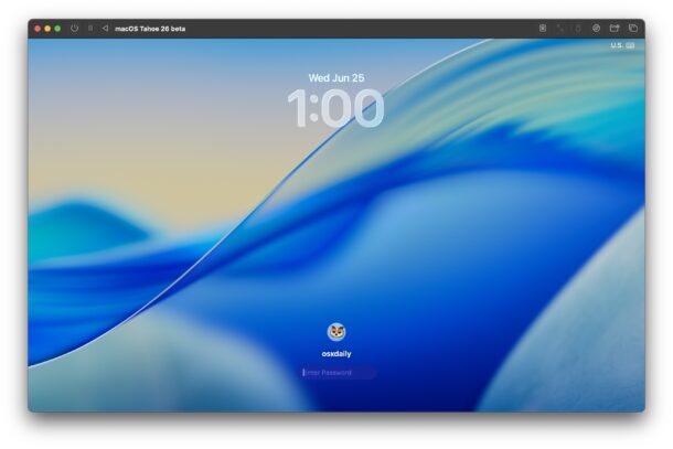 Accedere al macos tahoe vm