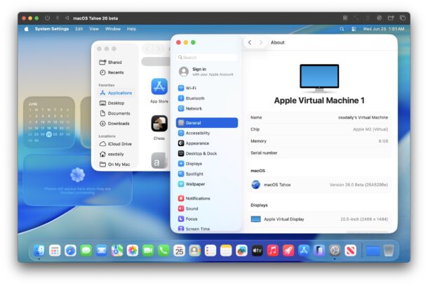 Macos tahoe beta vm in utm