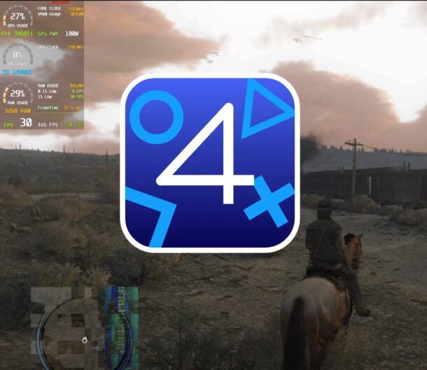 Red Dead Redemption in esecuzione sull'emulatore SHADPS4
