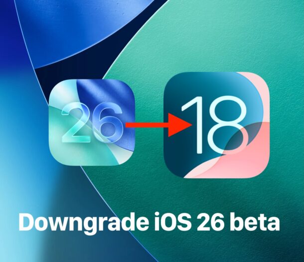 Come downgrade iOS 26 beta a iOS 18
