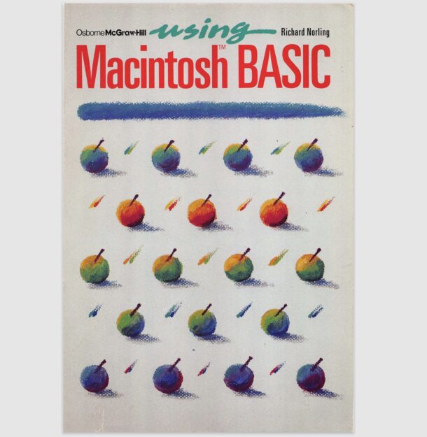 Macintosh Basic Programming Book degli anni '80 è un esempio di libri di programmazione retrò da questa collezione di biblioteche