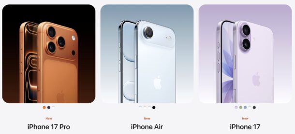 Lanali di iPhone 17 da Apple