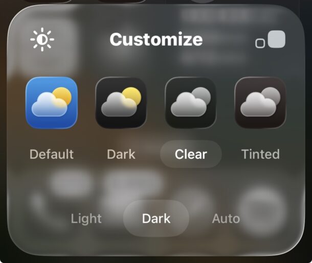 Personalizza l'icona della schermata principale e il widget look per migliorare un po 'anche il vetro liquido su iOS 26