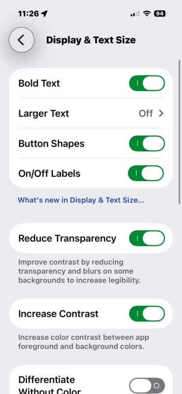 Un sacco di impostazioni di accessibilità iOS 26 da attivare in modo da poter avere una migliore usabilità e leggibilità del tuo iPhone e iPad 