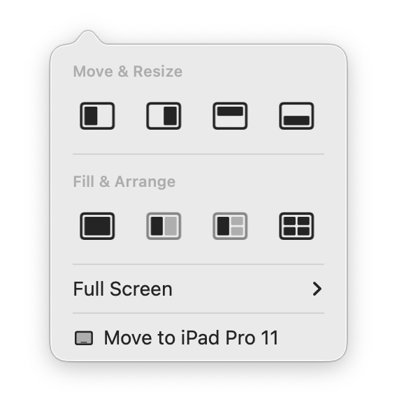 Le opzioni di ridimensionamento delle finestre continuano a esistere in MacOS anche se disattivi le funzionalità di ridimensionamento automatico delle finestre