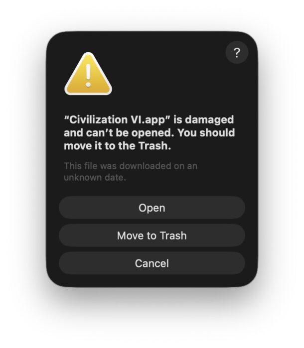 Civilization 6 è un errore danneggiato ma apre comunque il gioco 