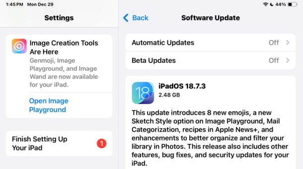 I nuovi modelli di iPad vengono spesso forniti con iPadOS 18 anziché iPadOS 26