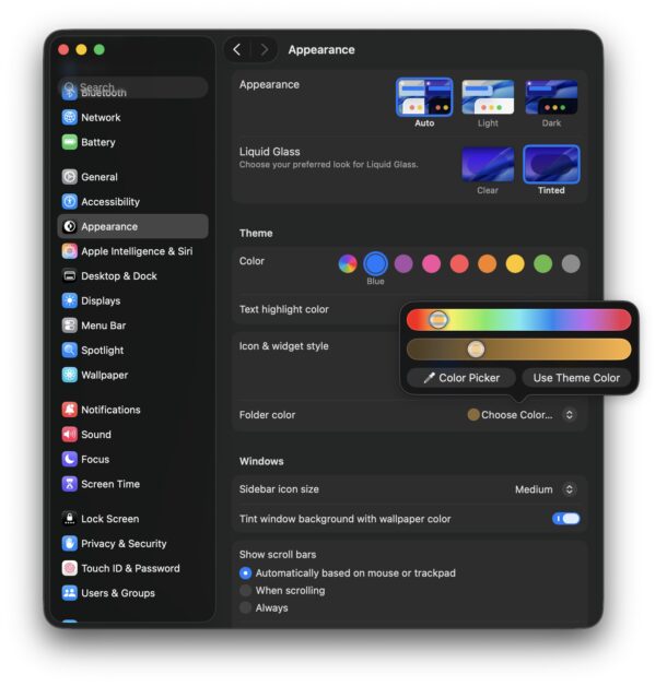 Personalizza il colore dell'icona della cartella in MacOS