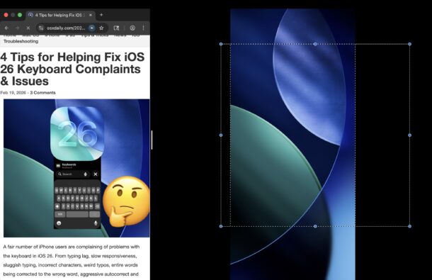 Ridimensionamento dei pannelli Vista divisa